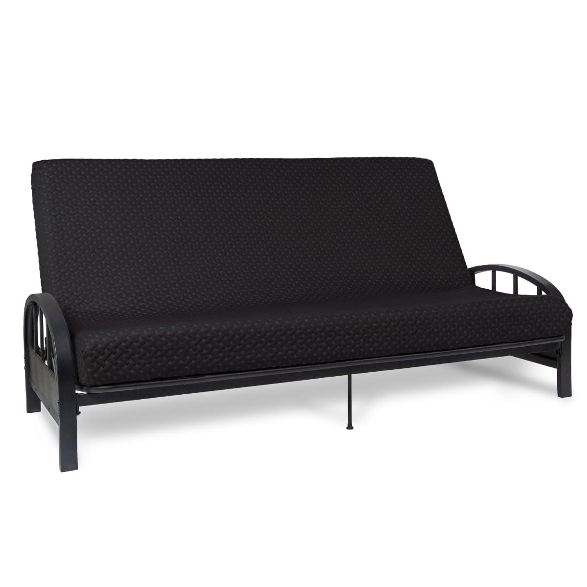 Milliard Full Size Memory Foam Futon Mattress, Black
