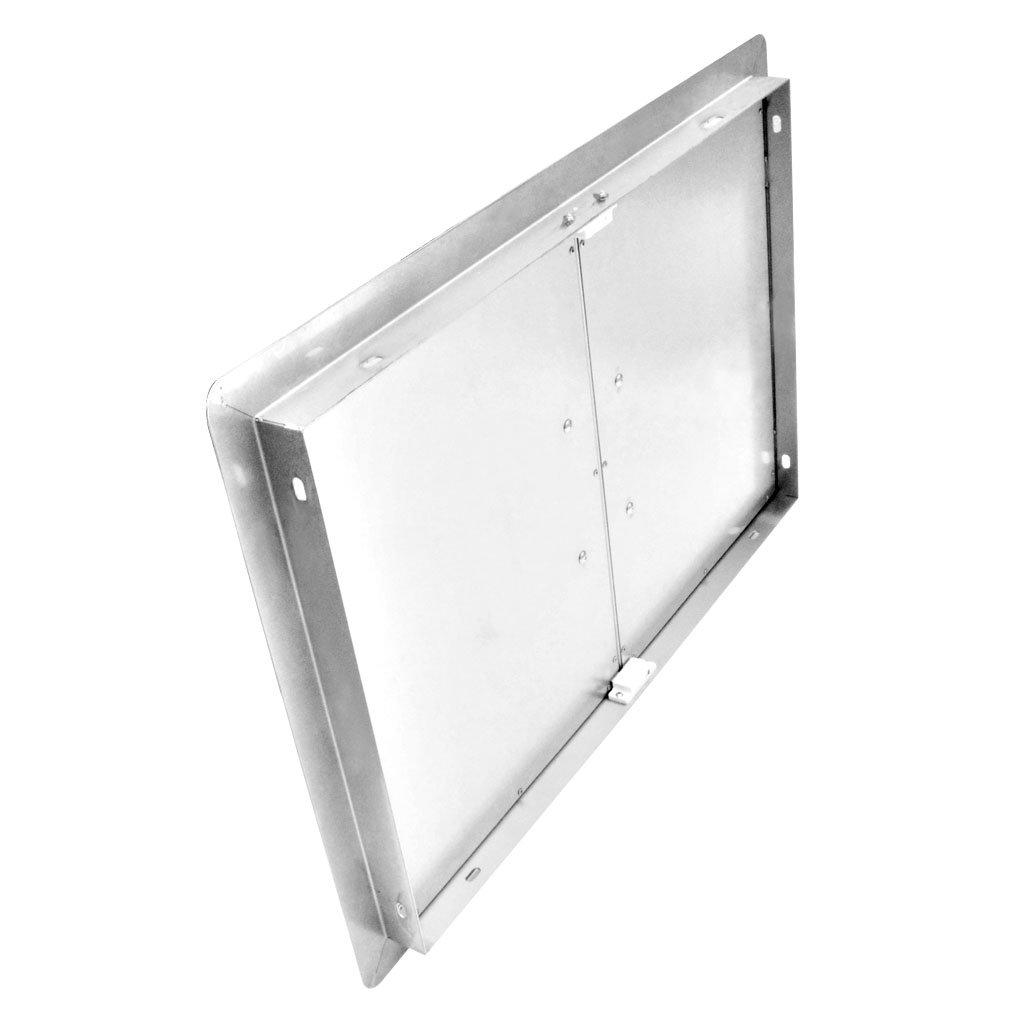 BBQ Access Door 30.5" W x 21" H, Grill Door Double Door Brushed Stainless Steel, Outdoor Kitchen Doors for BBQ Island Grilling Station