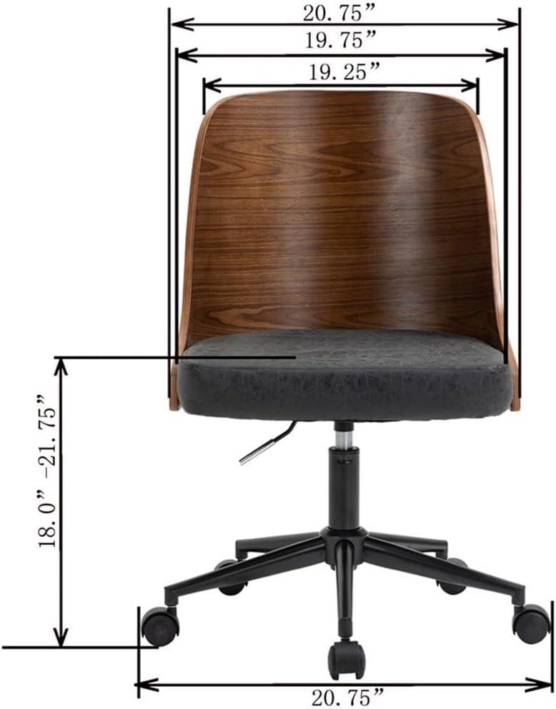 OS Home & Office Chair, Black & Wood