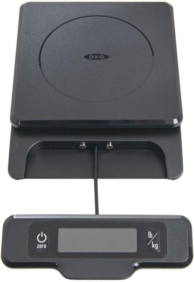 Black Digital 5-lb Food Scale with Pull-Out Display