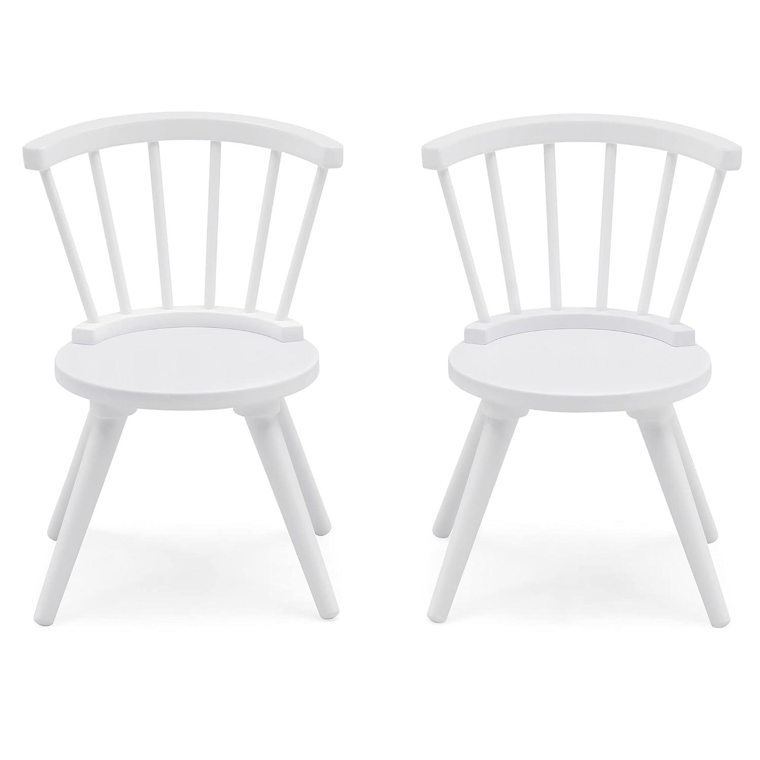 Delta Children Windsor 2-Piece Chair Set, Bianca White