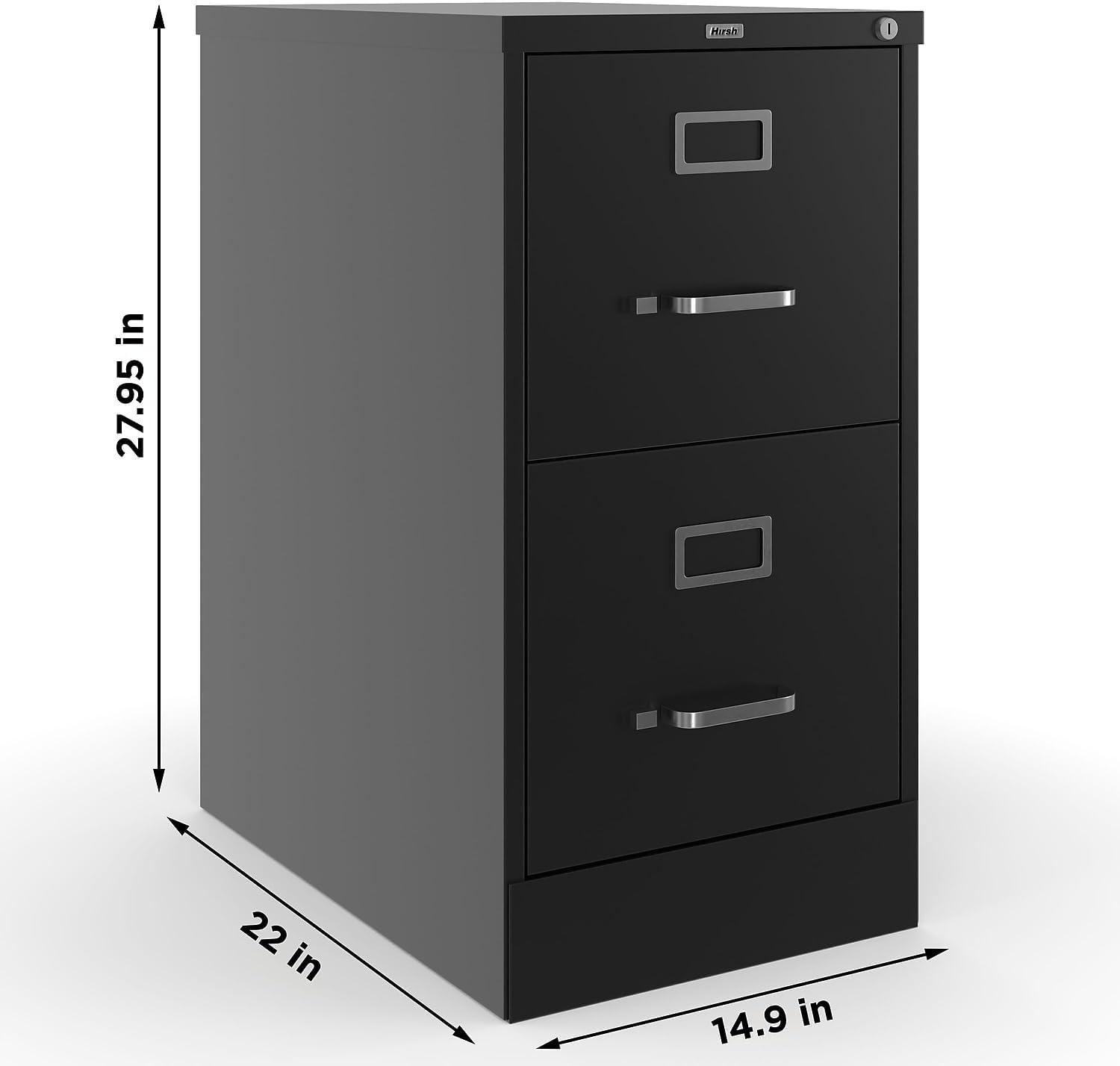 STAPLES 2-Drawer Vertical File Cabinet, Letter Size Documents, Lockable, 26.5" D x 15" W x 28.39" H, Putty/Beige