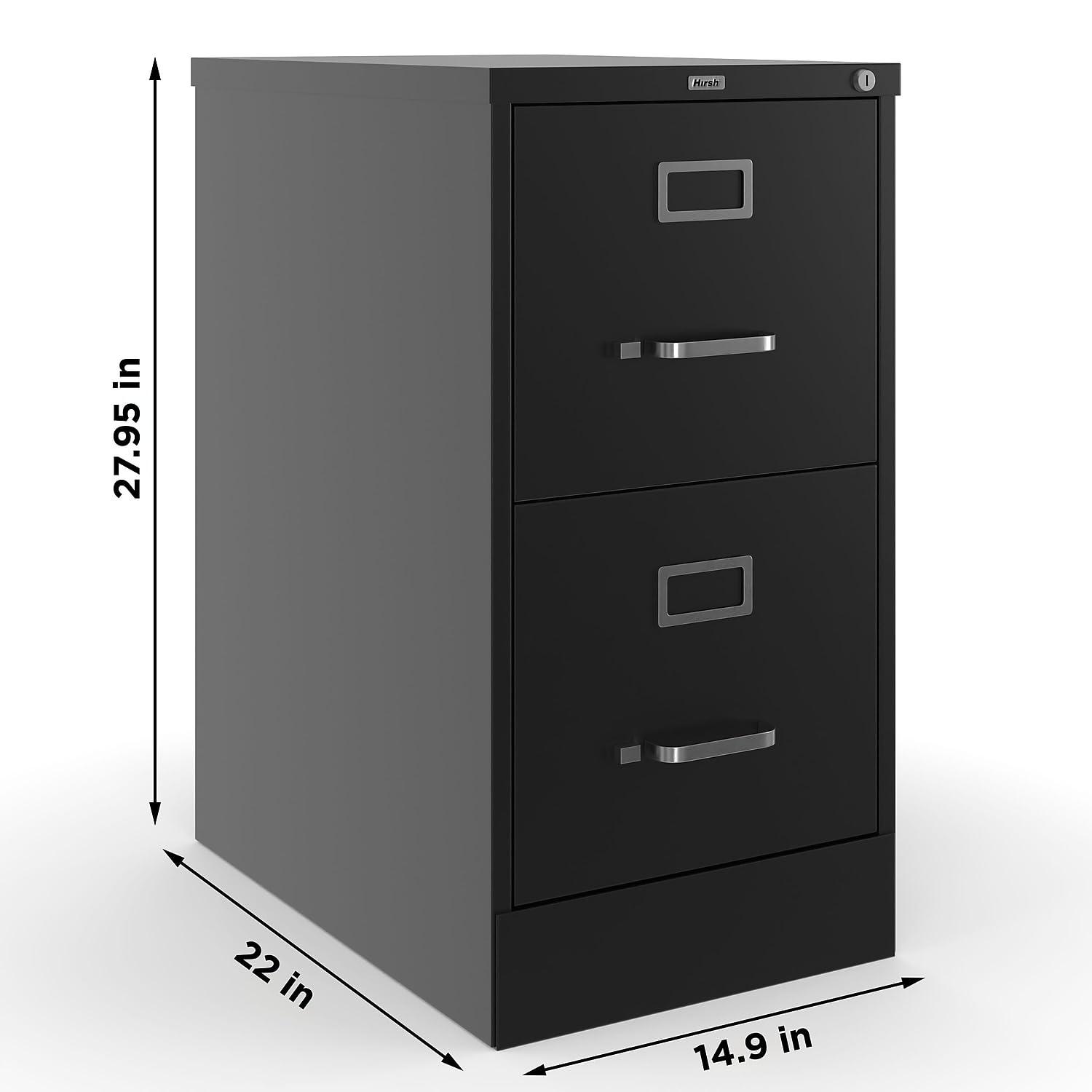 STAPLES 2-Drawer Vertical File Cabinet, Letter Size Documents, Lockable, 26.5" D x 15" W x 28.39" H, Putty/Beige