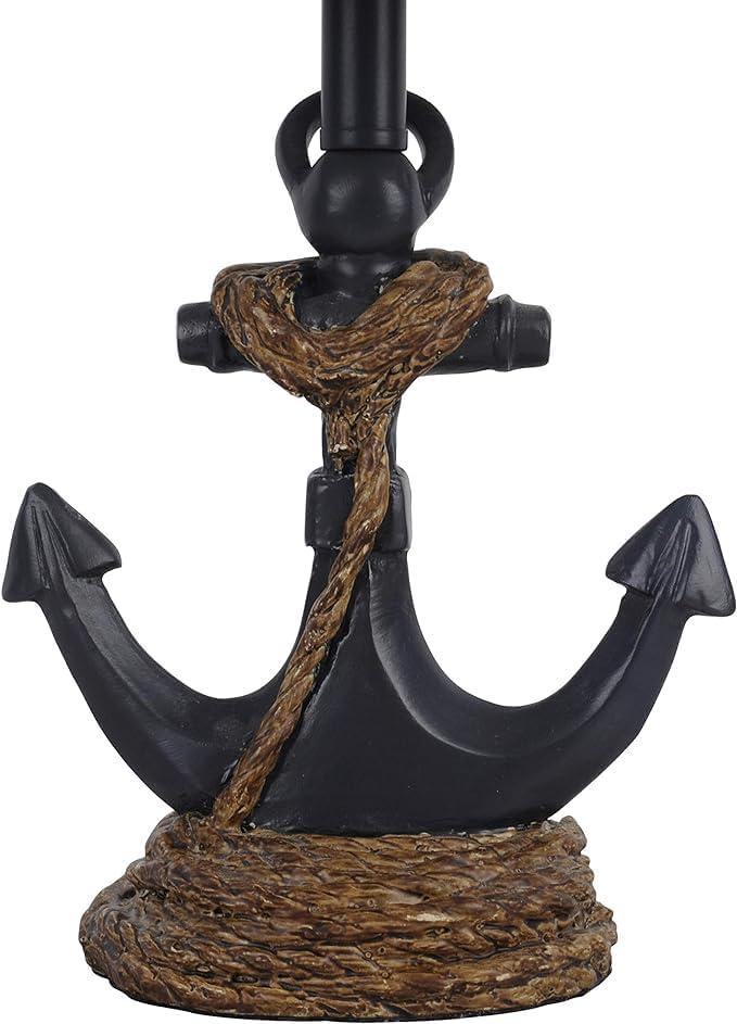 Decor Therapy Saylor Anchor Resin Table Lamp Navy