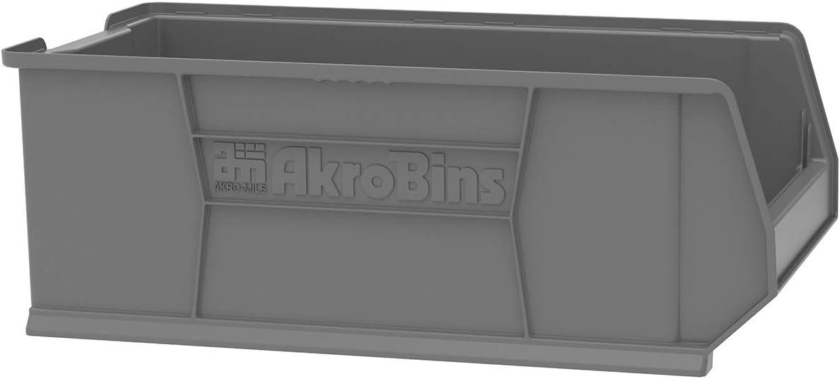 Clear Plastic Stackable Storage Bin for Garage Organization