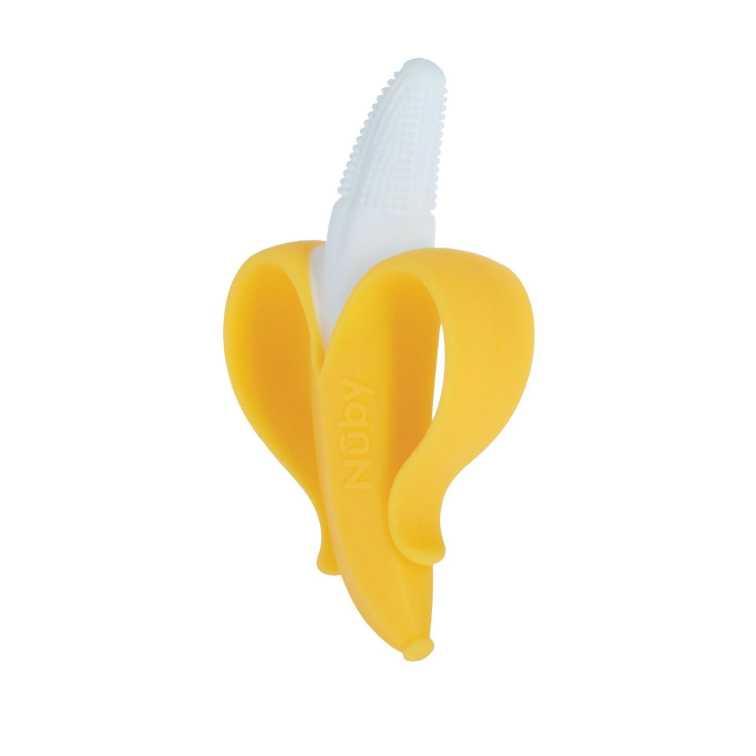 Nuby Banana and Carrot Silicone Teething Toys for Babies