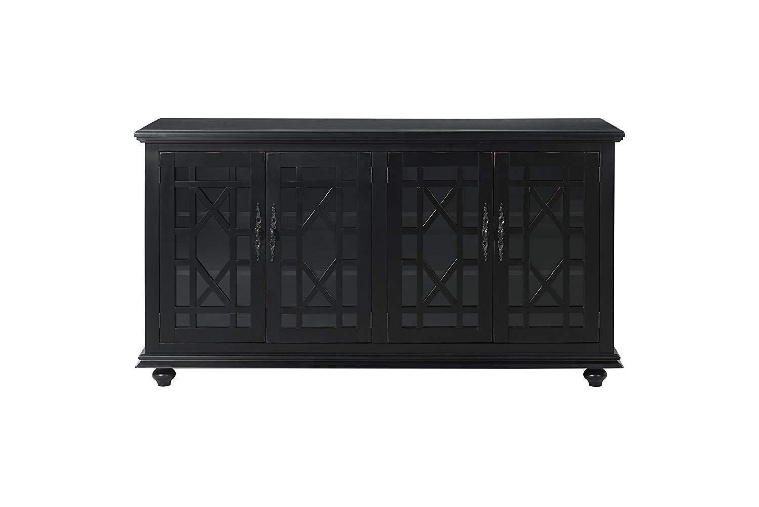 Cassandra 63" TV Stand Antique Black - Martin Svensson Home