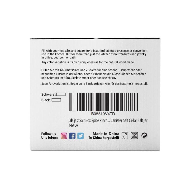 salt cellar salt box large big size salt holder white Marble Base Wood Cover Salt Box Salt Cellar with spoon Decorative Boxes Big Capacity Salt Container Spice Cellar salt and pepper keeper