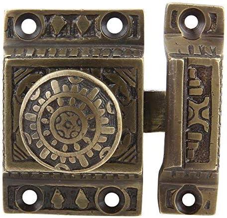 Antique Brass Windsor Design Cabinet Latch Set