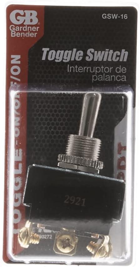 GSW-16 DPDT 20A 125VAC O/F/O Toggle Switch