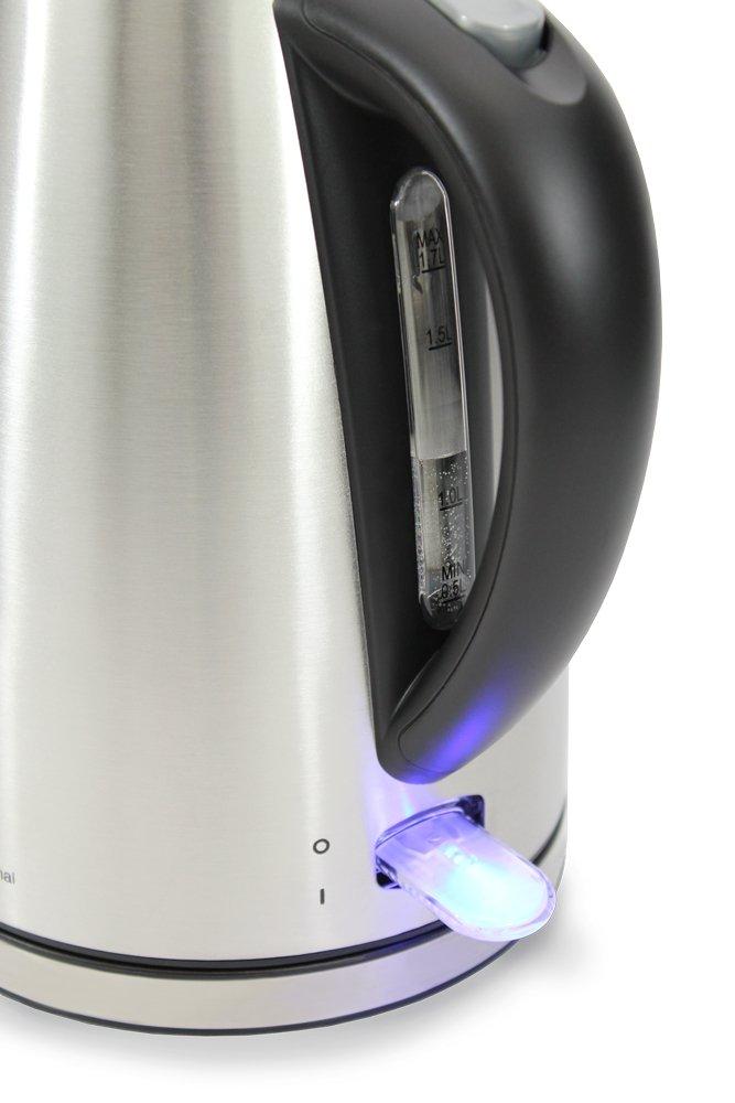 Brushed Stainless Steel 1.8 qt Cordless Electric Kettle