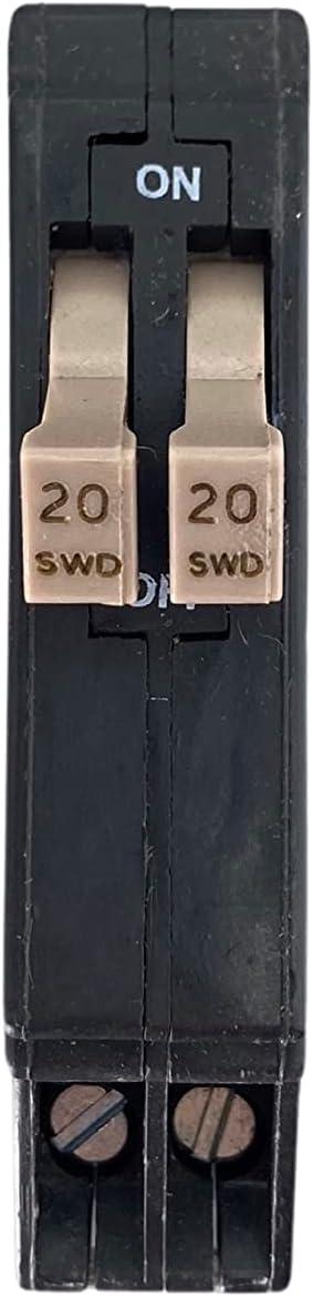 Eaton CHT2020 Cutler-Hammer Tandem Single Pole Circuit Breaker, 3/4", 20 Amp