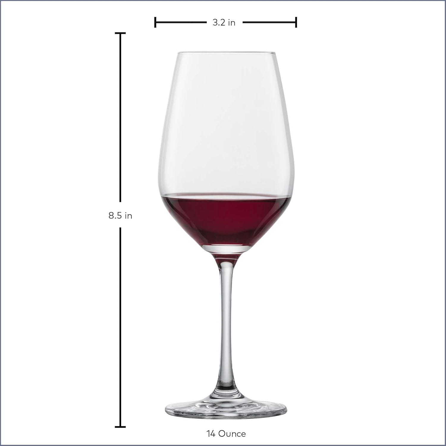 Forte 17 oz. Crystal Red Wine Glass (Set of 8)