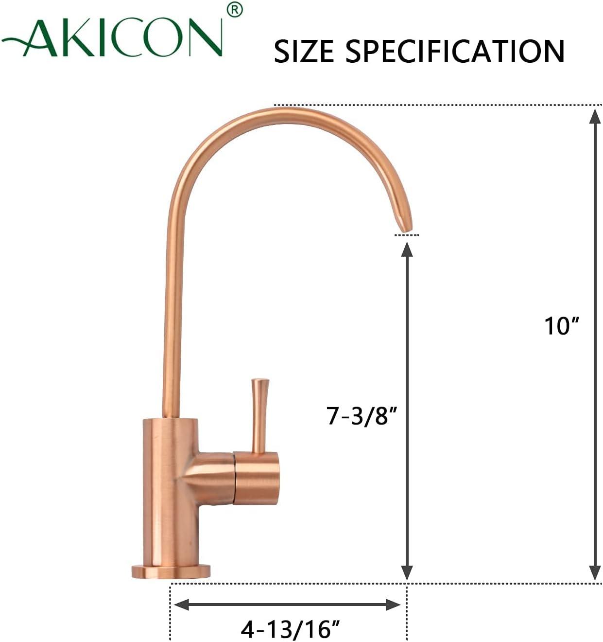 Copper Kitchen Water Filter Faucet Fits Most Reverse Osmosis Units