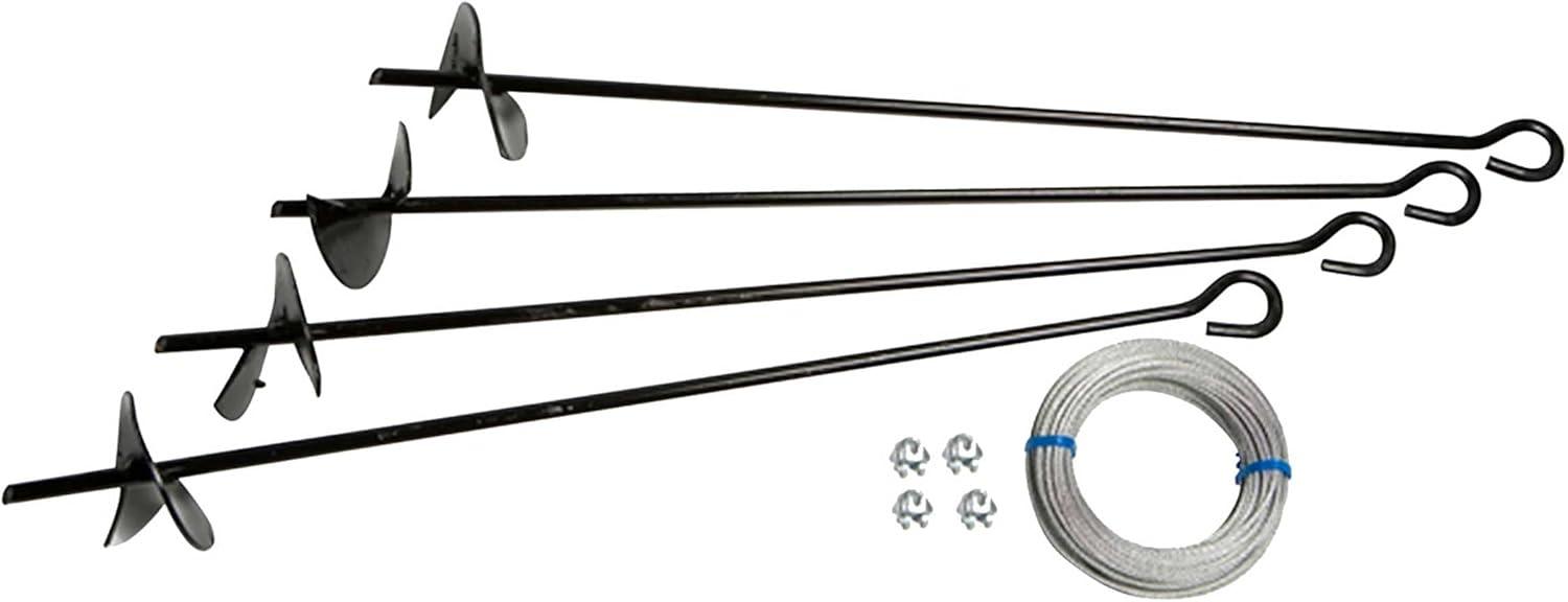 ShelterLogic Arrow AK4 Earth Anchor Auger & Cable Kit for Storage Sheds