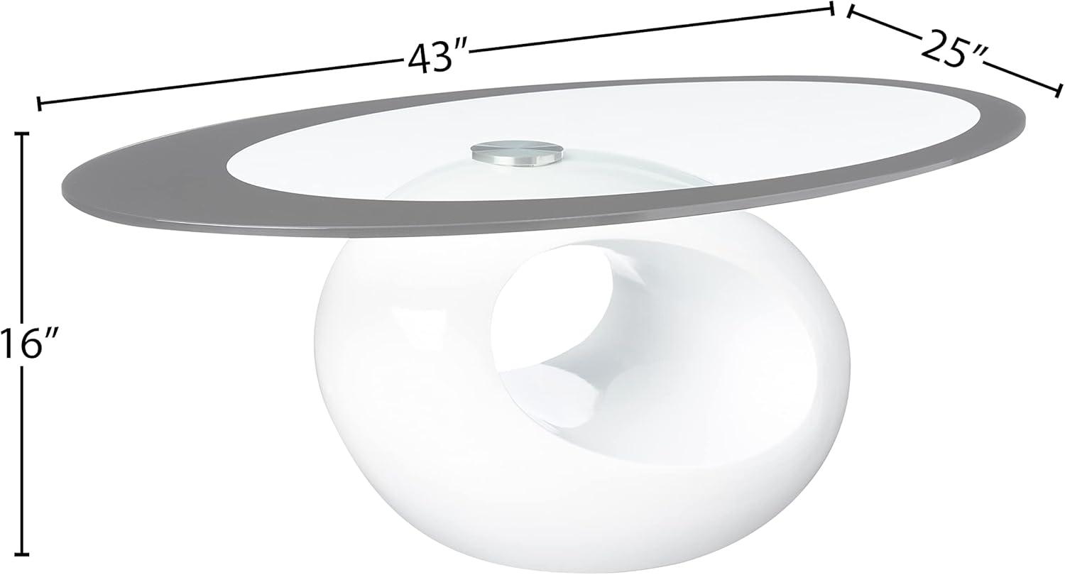 Orren Ellis Glass Top Coffee Table