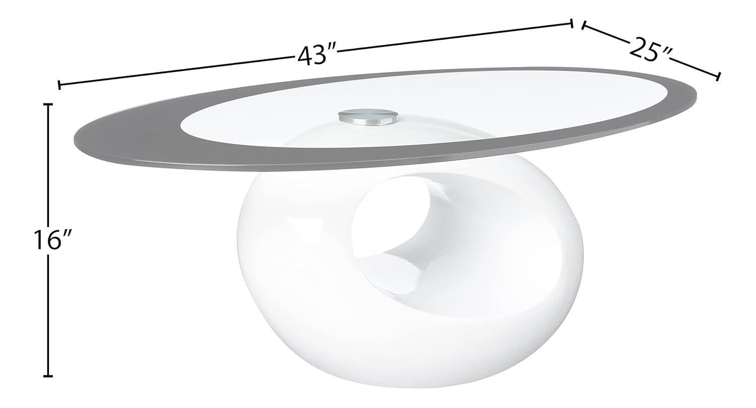 Orren Ellis Glass Top Coffee Table