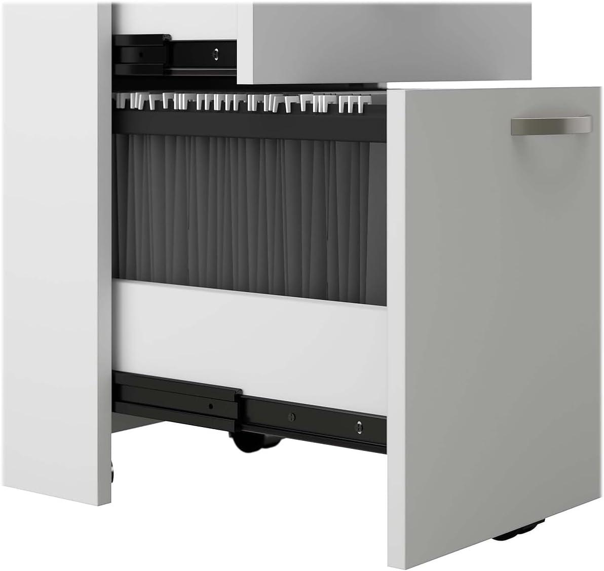 Bush Business Furniture Office In An Hour Rectangle 1 Person Cubicle with Cable Management