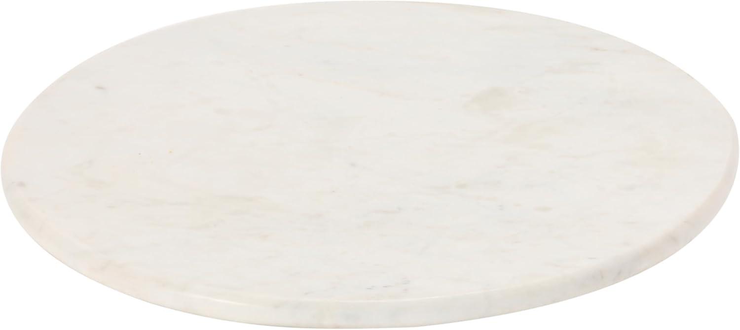 Creative Co-Op Marble Lazy Susan, White