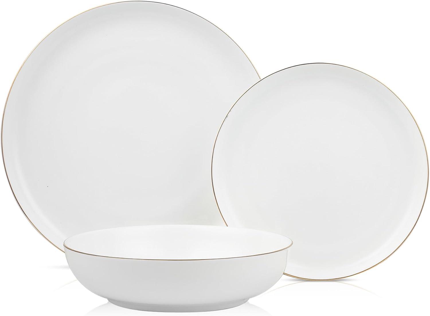 Stone Lain Gabrielle 24-Piece Dinnerware Set Bone China