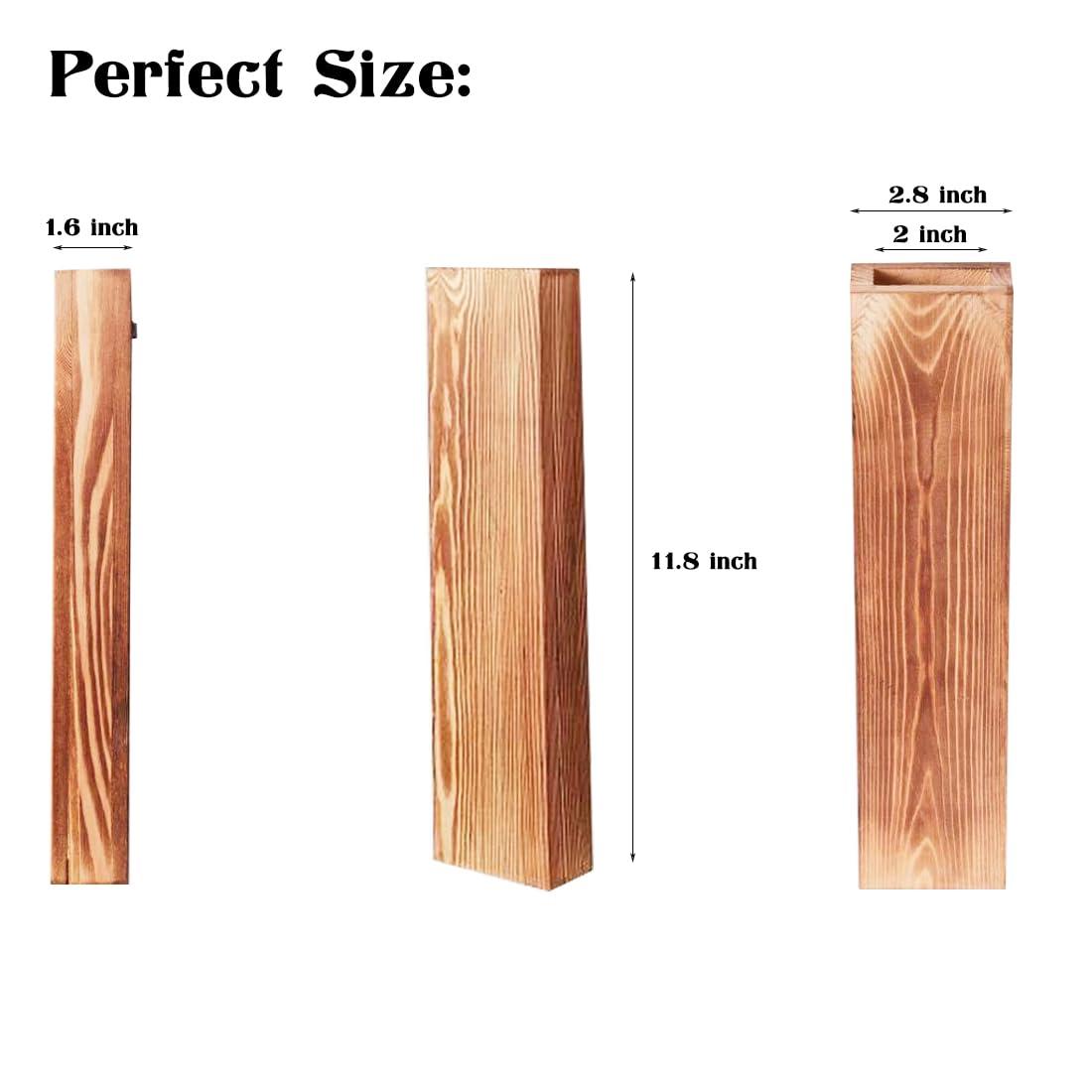 Wall Planters for Indoor Plants Modern Farmhouse Wooden Pocket Wall Vases for Dried Flowers and Faux Plants 4 Pack