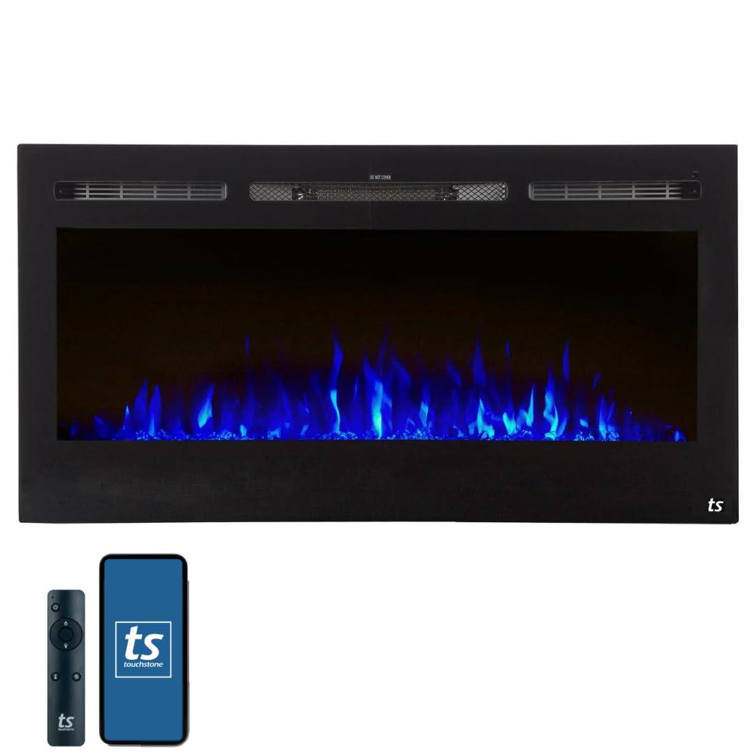 Touchstone The Sideline Electric Fireplace for Recessed or Wall Mount Installation