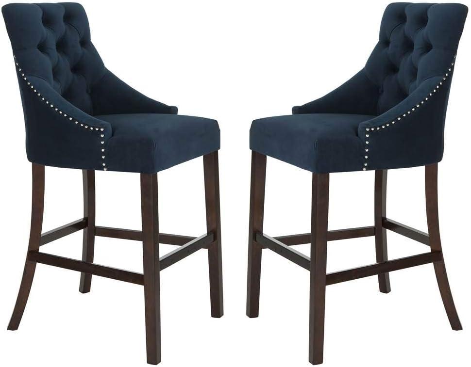 Safavieh Eleni Tufted Wing Back Bar Stool (Set of 2)