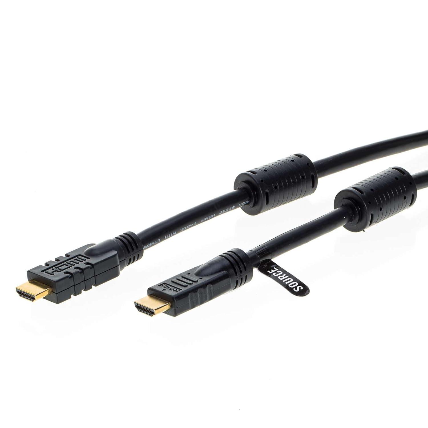 75FT HDMI Cable High-Speed 4K HDR 18Gbps Ethernet Audio Return Channel Gold-Plated 2.0 60Hz UHD ARC Universal Compatible with HDTV Projector, Gaming Console Laptop Home Theater (75FT, Black)