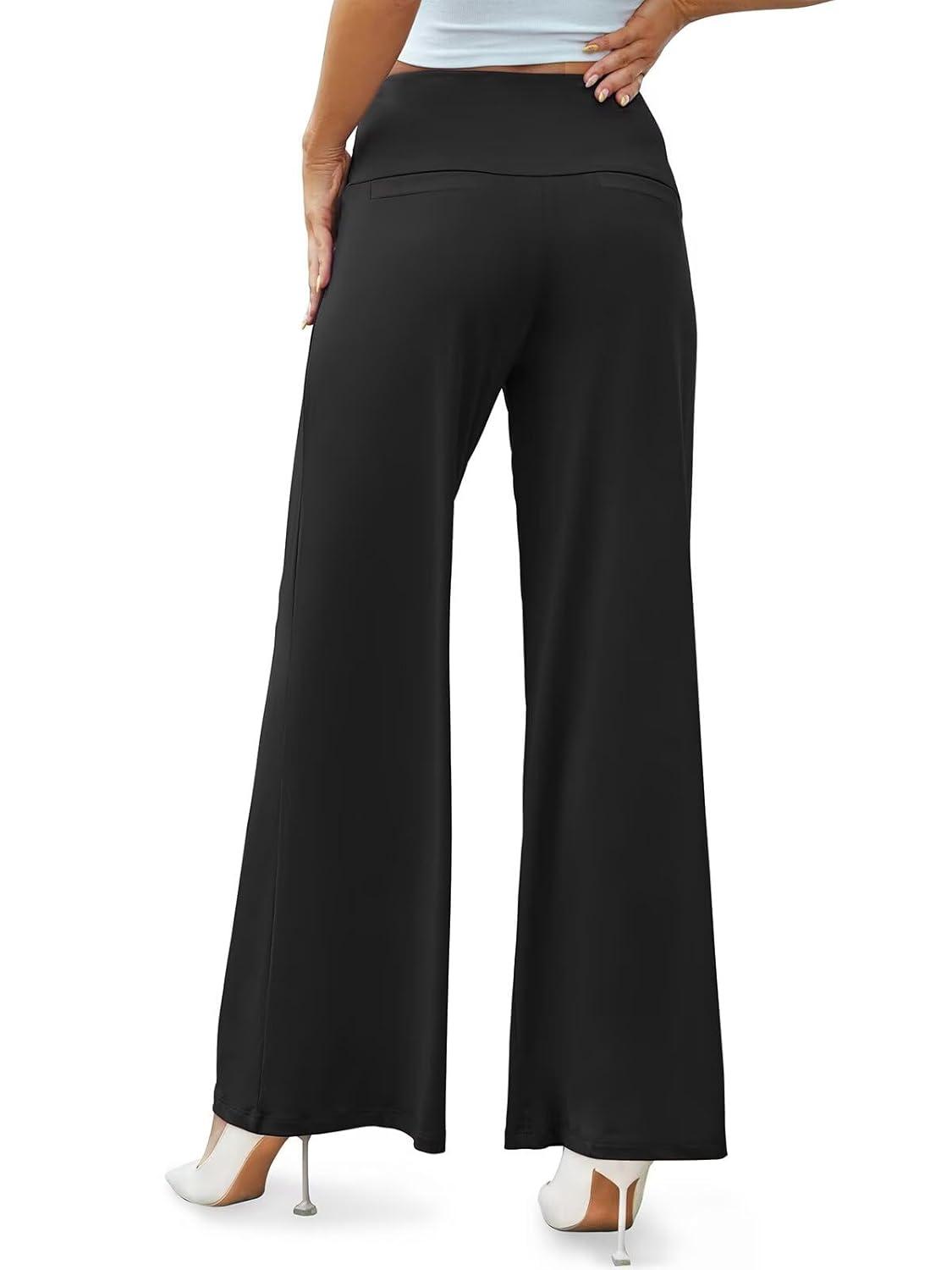 Arolina Women's Stretchy Wide Leg Palazzo Lounge Pants with Pockets Casual Comfy High Waist Palazzo Pants for Women Dressy