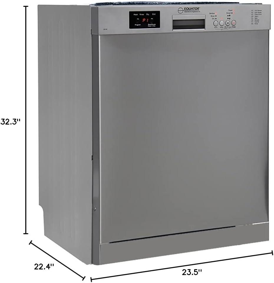 Equator Europe 24" Built in 14 place Dishwasher in Stainless