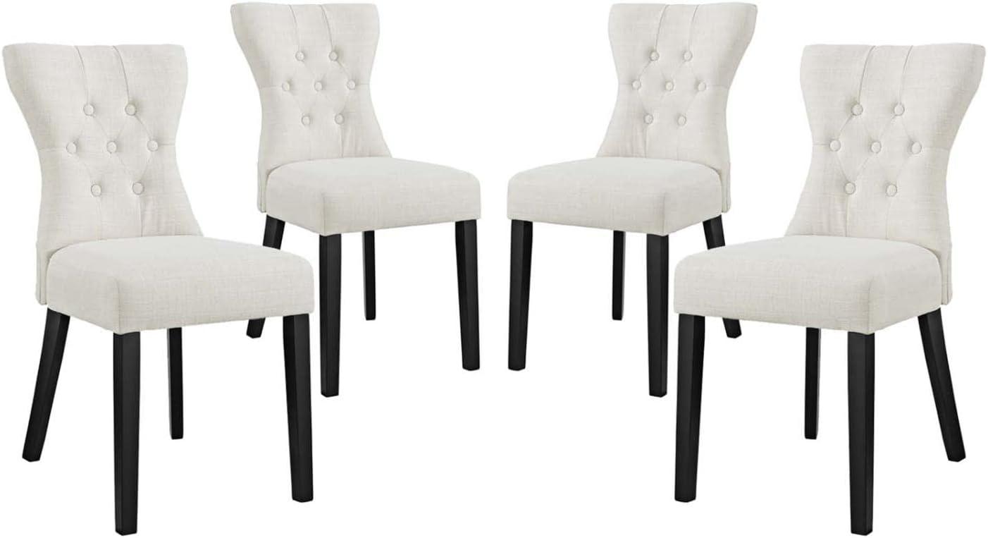 Modway Silhouette Dining Side Chairs Upholstered Fabric