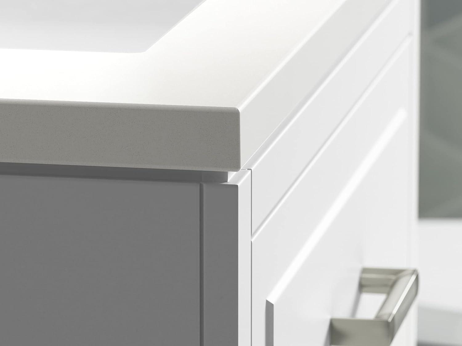 Seer 24" Freestanding Single Bathroom Vanity Cabinet with Sink and Quartz Top