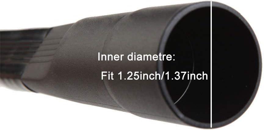 EZ SPARES 25-inch Flexible Vacuum Crevice Attachment Crevice Tool Crevice Brush Tool Kit for All 1-1/4" or 1-3/8"(32mm-35mm) Vacuum Hoses
