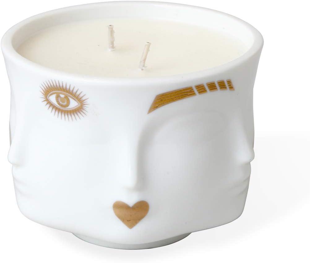 Muse Gilded Scented Designer Candle with Ceramic Holder