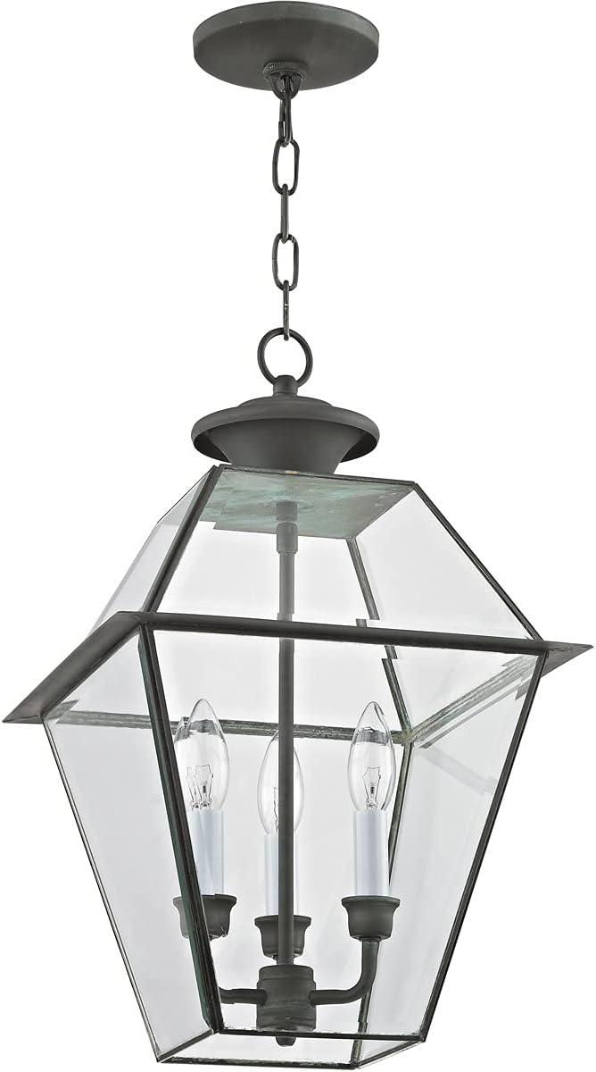 Livex Lighting Westover 3 Light Outdoor Chain Lantern