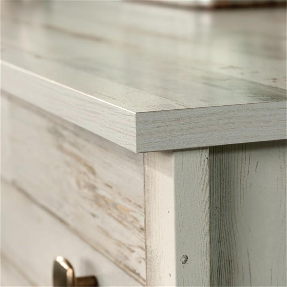 River Ranch 6 Drawer Dresser White Plank - Sauder: Modern Storage Solution for Adult Bedroom