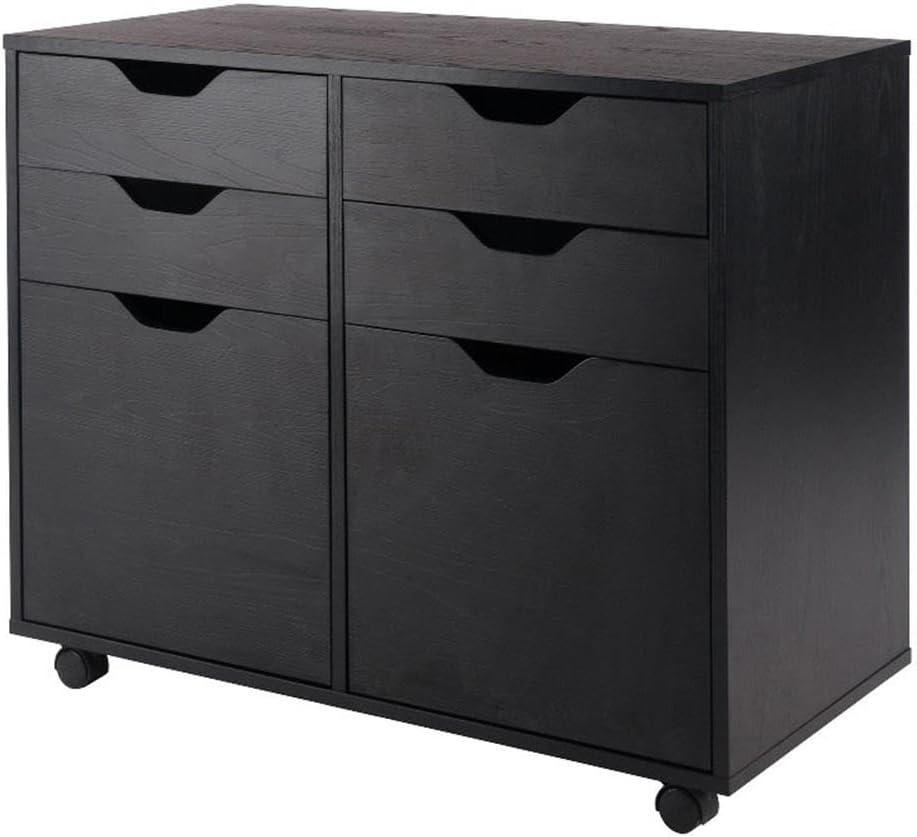 Halifax 2 Sections Mobile Storage Cabinet - Winsome