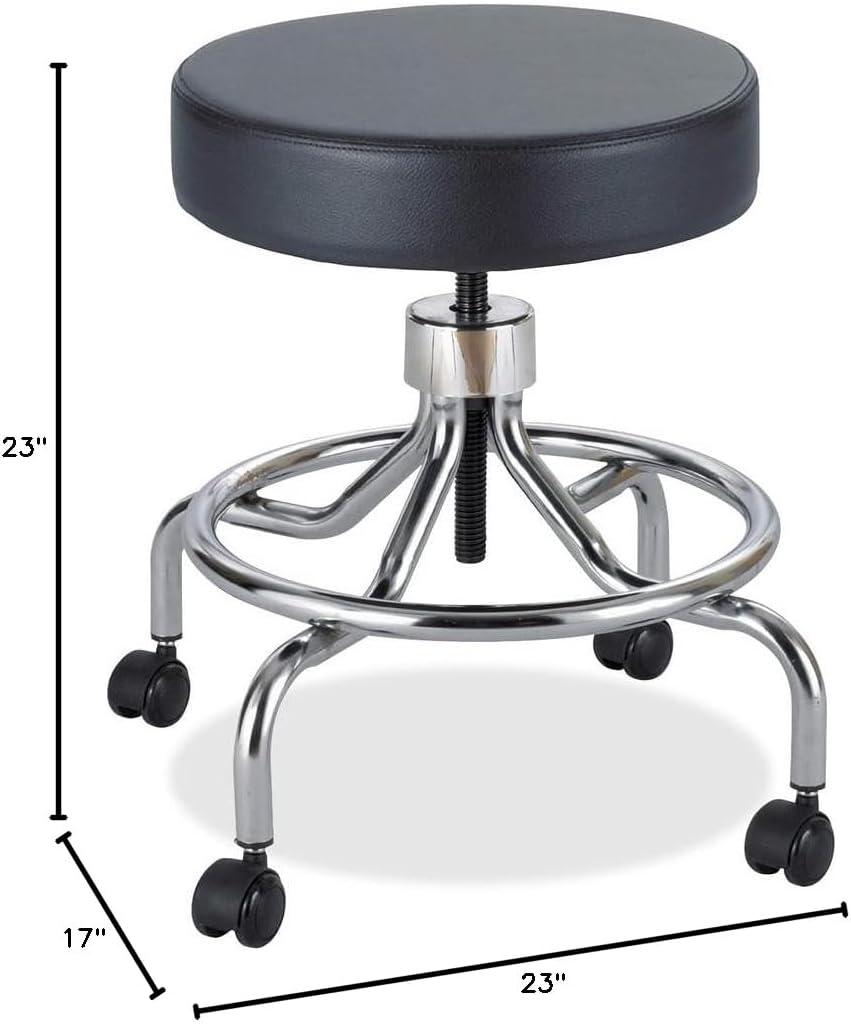 Height Adjustable Lab Stool with 2 Swivel Casters