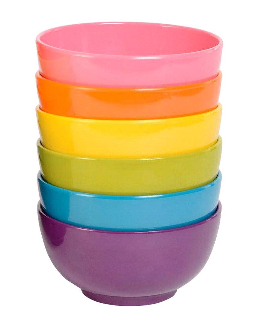 French Bull Assorted Color Melamine Bowl, Set of 6