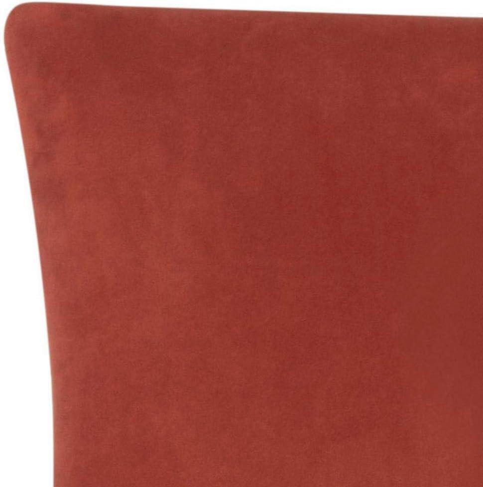 Lester 19''H Dining Chair (Set of 2) with Brass Nail Heads - Rust - Safavieh