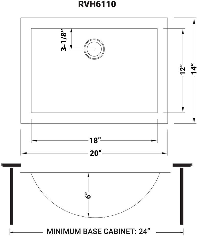 Gold Stainless Steel Rectangular Undermount Bathroom Sink