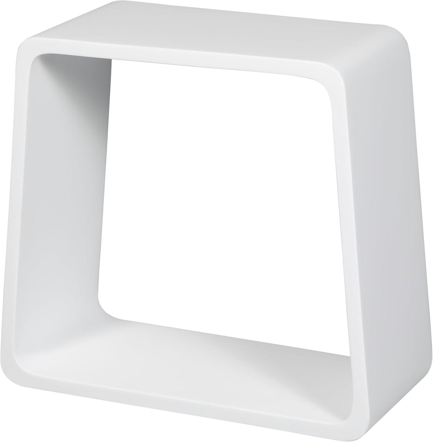 ALFI brand ABST55 White Matte Solid Surface Resin Bathroom / Shower Stool