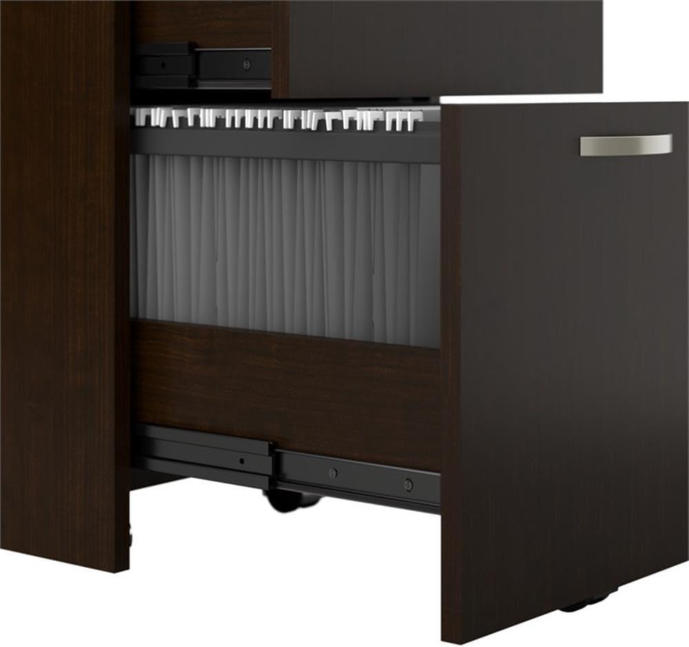 Bush Business Furniture Office in an Hour 65W L Shaped Cubicle Desk with Storage, Drawers, and Organizers