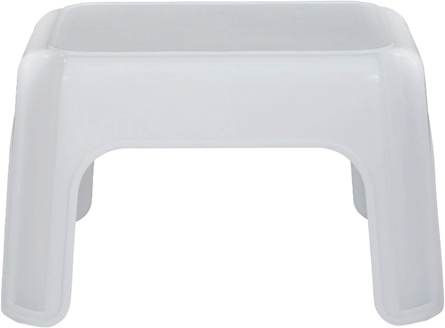 Rubbermaid Durable 1-Step White Plastic Stool