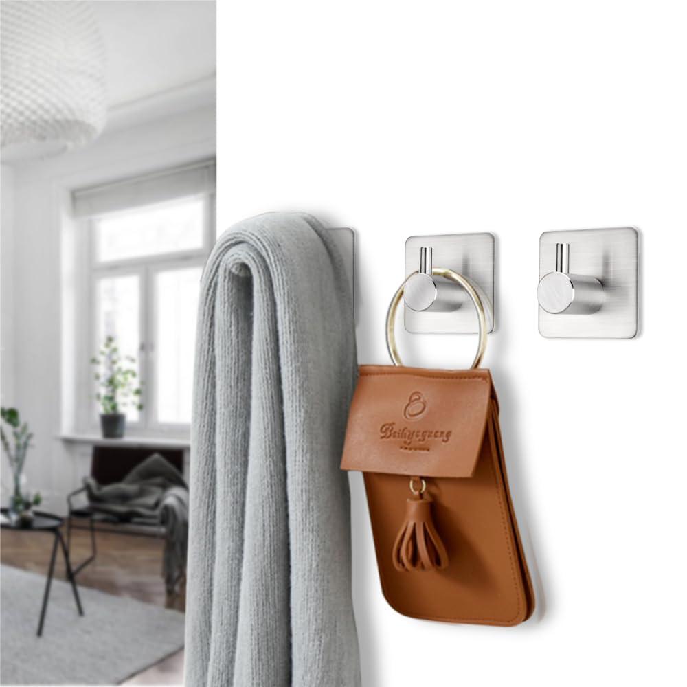 JASODI F0759STY3V Hooks Heavy Duty Wall Hooks Waterproof Stainless Steel Hooks for Towel Robe Hook Rack Wall