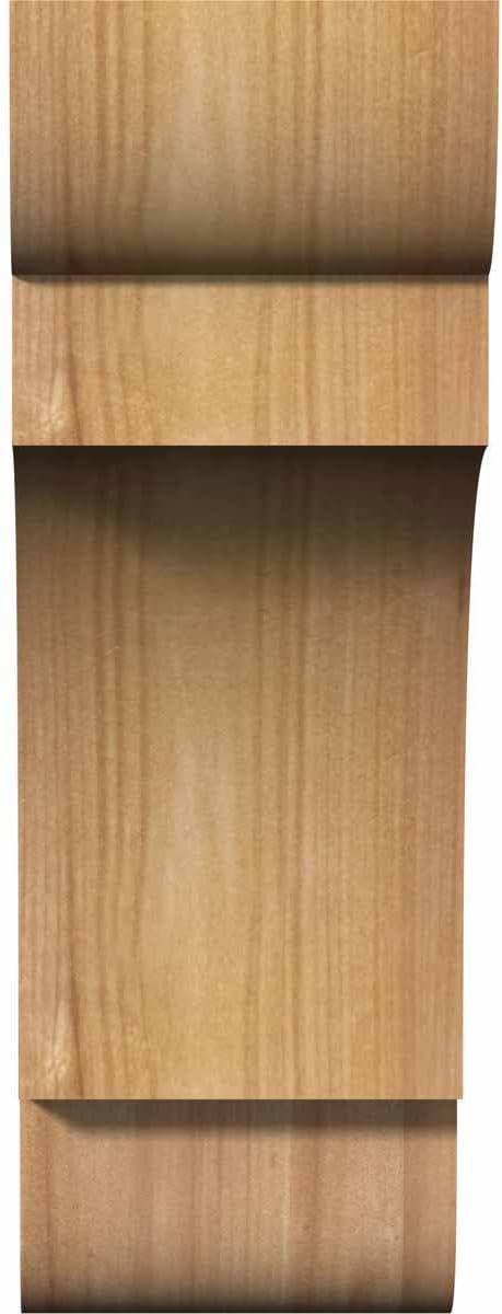 3 1/2"W x 6"D x 10"H New Brighton Smooth Corbel, Western Red Cedar