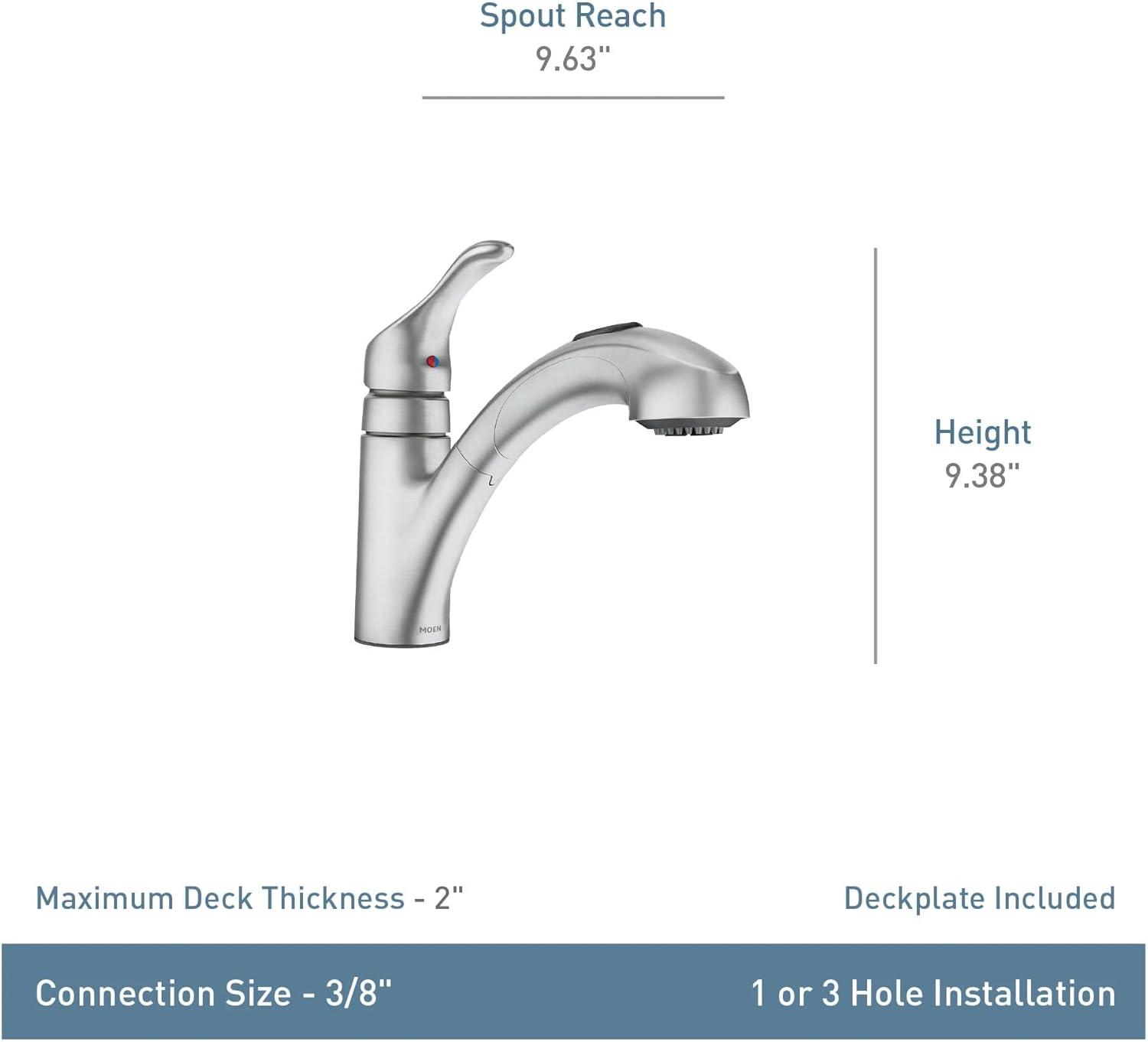 Renzo Single Handle Kitchen Faucet with Duralock