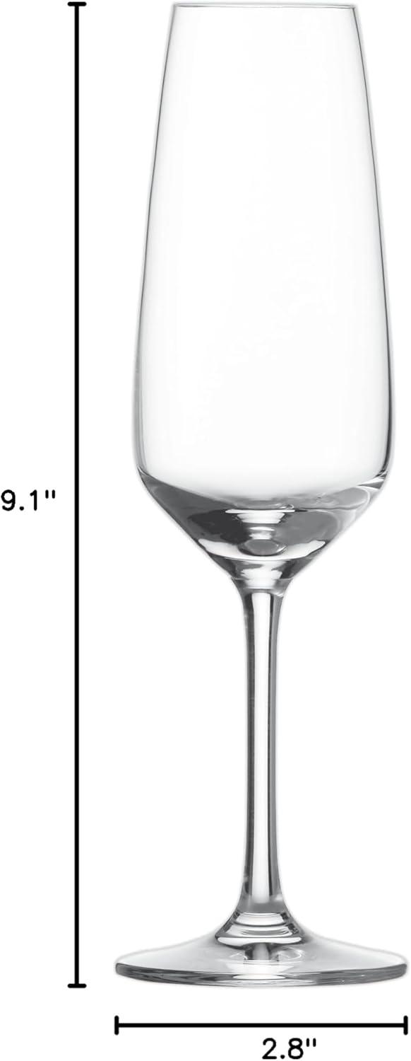 Schott Zwiesel 10 oz Clear Crystal Champagne Flutes, Set of 4