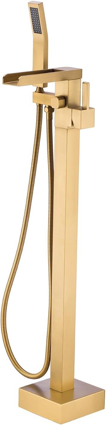 1 Handle Floor Freestanding Tub Filler with Diverter