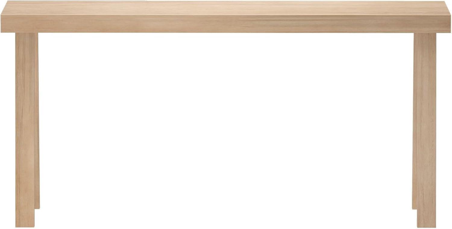 Plank+Beam Solid Wood 66" Console Table, Classic Entryway Table, Narrow Foyer Table